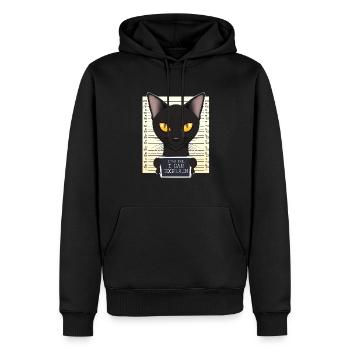 Bombay Cat Papa Je Cher Papa Je Peux Expliquer I Bombay - Sweat à capuche Premium bio Homme - noir - Devant - Nico (187cm)