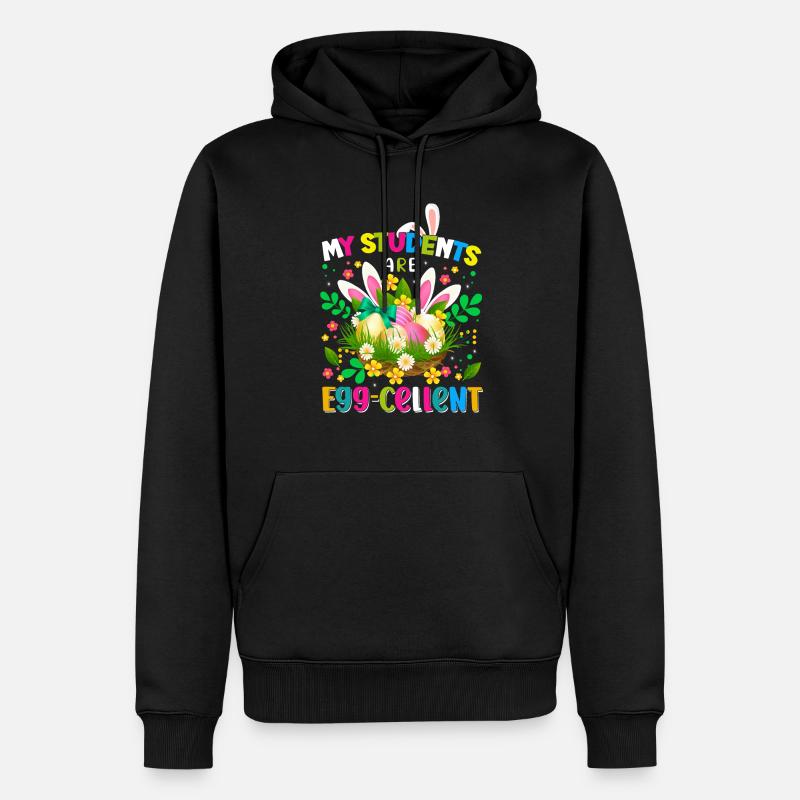 Easter Easter Easter Eggs - Men’s Premium Organic Hoodie - black