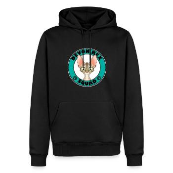 Devon Rex Squad I Cat Lover I Devon Rex Cat - Männer Premium Bio Hoodie - Schwarz - Vorne - Nico (187cm)