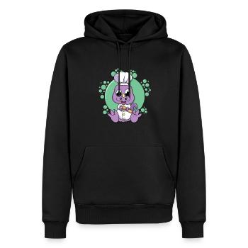 Chemise bébé dinosaure, chemise de cuisine dinosaure, mignonne - Sweat à capuche Premium bio Homme - noir - Devant - Nico (187cm)