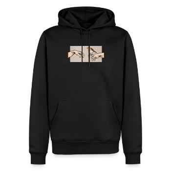 Rotkehlchen Vogel des Jahres Rotkehlchen - Männer Premium Bio Hoodie - Schwarz - Vorne - Nico (187cm)