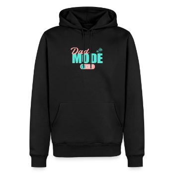 Mode Papa Hors Papa Père Repos Détendez-vous Ma Journée - Sweat à capuche Premium bio Homme - noir - Devant - Nico (187cm)