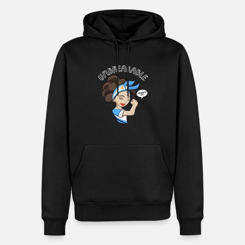 Fille argentine Incassable I Héritage Argentine - Sweat à capuche Premium bio Homme - noir