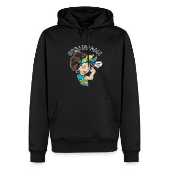 Bahamas Girl Unbreakable I Bahamas Heritage I - Sweat à capuche Premium bio Homme - noir - Devant - Nico (187cm)