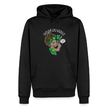 Brazilian Girl Unbreakable I Brazilian Heritage - Männer Premium Bio Hoodie - Schwarz - Vorne - Nico (187cm)