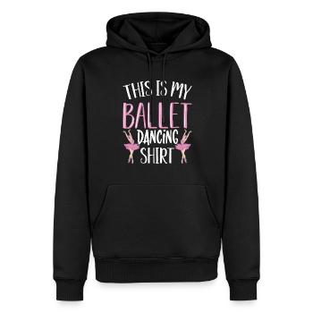 Ballerina Klassisches Ballett Lifestyle Tanz Gesch - Männer Premium Bio Hoodie - Schwarz - Vorne - Nico (187cm)
