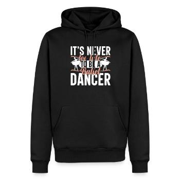 Ballerine professionnelle Lifestyle Ballet Dance G - Sweat à capuche Premium bio Homme - noir - Devant - Nico (187cm)