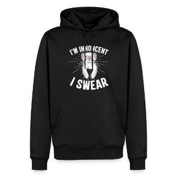 Propriétaire de furet Droits des animaux Amoureux des animaux Lifesti - Sweat à capuche Premium bio Homme - noir - Devant - Nico (187cm)