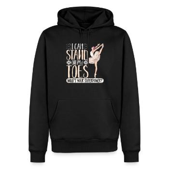 Ballerine classique Lifestyle Ballet Dance Gesche - Sweat à capuche Premium bio Homme - noir - Devant - Nico (187cm)