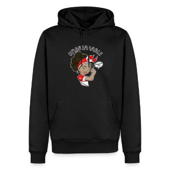 Singapore Girl Unbreakable Singapour Héritage - Sweat à capuche Premium bio Homme - noir - Devant - Nico (187cm)