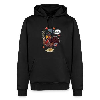 Turkey Day I Happy Thanksgiving Turkey - Männer Premium Bio Hoodie - Schwarz - Vorne - Nico (187cm)