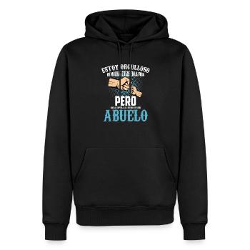 Estoy Orgulloso De Muchas Cosas En La Vida, - Sweat à capuche Premium bio Homme - noir - Devant - Nico (187cm)