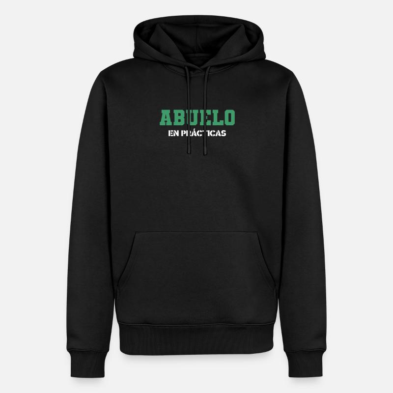 Abuelo En Prácticas - Sweat à capuche Premium bio Homme - noir