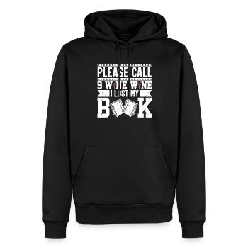 Leser Lifestyle Mehr lesen Buchliebhaber Geschenke - Männer Premium Bio Hoodie - Schwarz - Vorne - Nico (187cm)