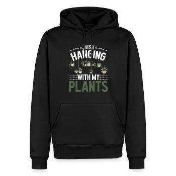 Pflanzen und Ernten Gärtner Ich liebe meinen Garte - Männer Premium Bio Hoodie - Schwarz - Vorne - Nico (187cm)