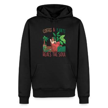 Gärtner Lifestyle Sukkulenten Pflanzen Liebhaber G - Männer Premium Bio Hoodie - Schwarz - Vorne - Nico (187cm)