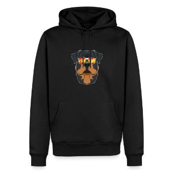 Rottweiler I Spain Sunglasses I Spanish Flag - Männer Premium Bio Hoodie - Schwarz - Vorne - Nico (187cm)