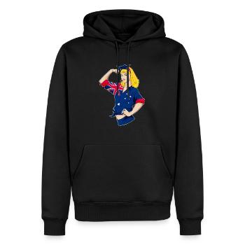 Fille australienne incassable I Heritage Australia - Sweat à capuche Premium bio Homme - noir - Devant - Nico (187cm)