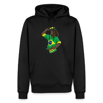 Brazilian Girl Unbreakable I Brazilian Heritage - Männer Premium Bio Hoodie - Schwarz - Vorne - Nico (187cm)