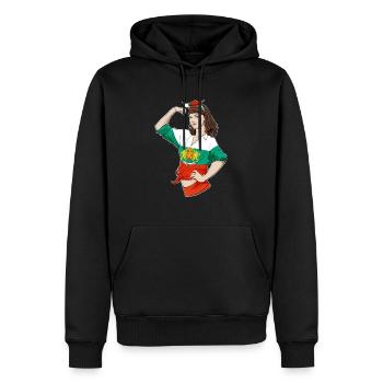 Fille bulgare Incassable Héritage bulgare - Sweat à capuche Premium bio Homme - noir - Devant - Nico (187cm)