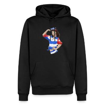 Cuban Girl Unbreakable I Cuban Heritage I Cuba - Men’s Premium Organic Hoodie - black - Front - Nico (187cm)