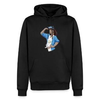 Fille guatémaltèque Incassable I Patrimoine Guatemala - Sweat à capuche Premium bio Homme - noir - Devant - Nico (187cm)