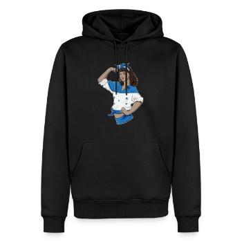 Hondurian Girl Unbreakable Hondurian Heritage - Männer Premium Bio Hoodie - Schwarz - Vorne - Nico (187cm)