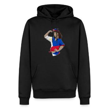 Fille philippine Héritage philippin incassable - Sweat à capuche Premium bio Homme - noir - Devant - Nico (187cm)