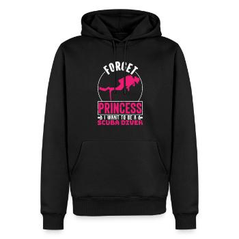 Plongée profonde sous-marine Lifetsyle Idée cadeaux - Sweat à capuche Premium bio Homme - noir - Devant - Nico (187cm)