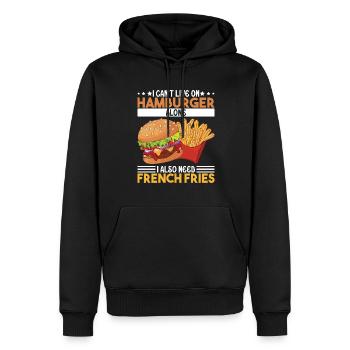 Lebensmittel Lifestyle Fleischige Burger Lebensmit - Männer Premium Bio Hoodie - Schwarz - Vorne - Nico (187cm)