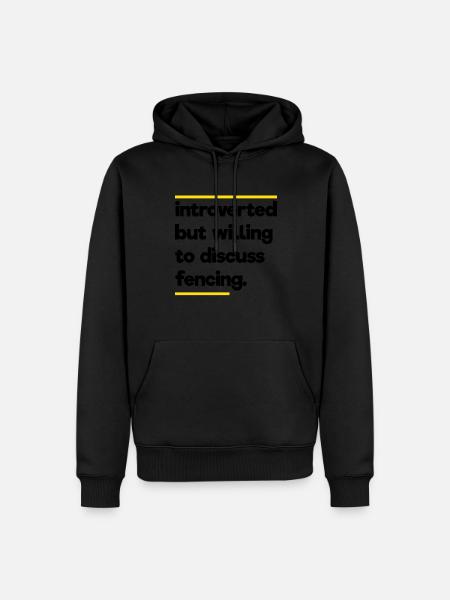 Fechten Geek - Männer Premium Bio Hoodie - Schwarz