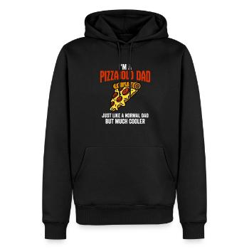 I'm A Pizzaiolo Dad Just Like A Normal Dad, Pizza - Sweat à capuche Premium bio Homme - noir - Devant - Nico (187cm)