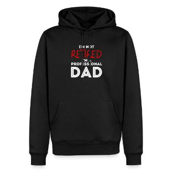 I'm Not Retired I'm A Professional Dad Retirement - Sweat à capuche Premium bio Homme - noir - Devant - Nico (187cm)