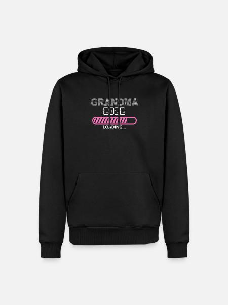Oma 2022 Loading, zukünftige Großmutter - Männer Premium Bio Hoodie - Schwarz