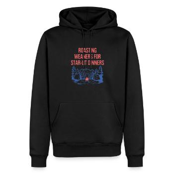 Star lit Dinners Camping Foodie Camper Food Lover - Männer Premium Bio Hoodie - Schwarz - Vorne - Nico (187cm)