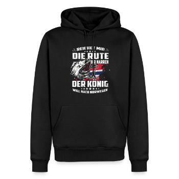 Norway Fishing - Männer Premium Bio Hoodie - Schwarz - Vorne - Nico (187cm)