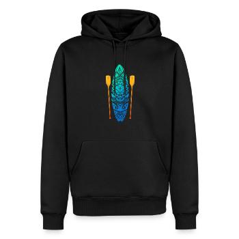 SUP Stand Up Paddling Paddleboard - Männer Premium Bio Hoodie - Schwarz - Vorne - Nico (187cm)