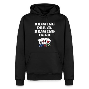 Dessin Dread Dessin Dead Gambler Poker Jeu - Sweat à capuche Premium bio Homme - noir - Devant - Nico (187cm)