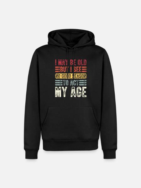 Ironically Motivating Funny Sarcastic Lifestyle - Men’s Premium Organic Hoodie - black