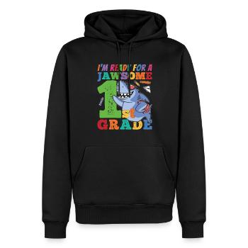 First Grader Awesome Back to School Lifestyle Gesc - Männer Premium Bio Hoodie - Schwarz - Vorne - Nico (187cm)