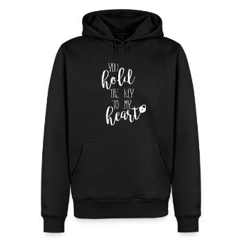 Partner Look Couple Partner Couple Couple Family - Men’s Premium Organic Hoodie - black - Front - Nico (187cm)