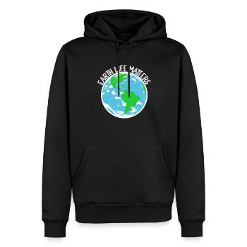 Naturschutz Klima Naturschützer Meer - Männer Premium Bio Hoodie - Schwarz - Vorne - Nico (187cm)