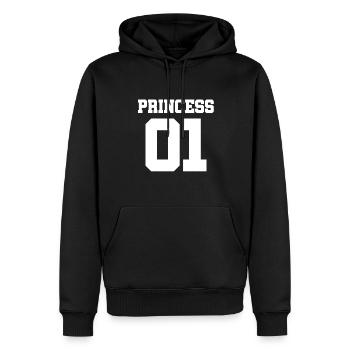 Partner Look Couple Partner Couple Couple Family - Men’s Premium Organic Hoodie - black - Front - Nico (187cm)