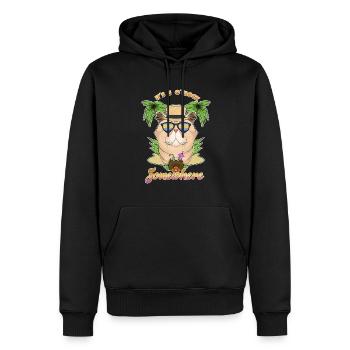 It Is 5 OClock Somewhere Drinking Exotic - Männer Premium Bio Hoodie - Schwarz - Vorne - Nico (187cm)