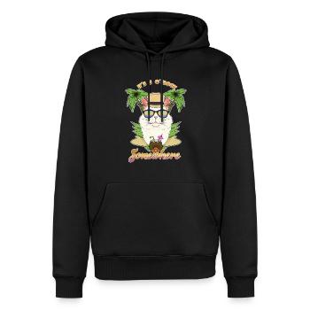 Il est 5 heures d’Octobre quelque part en buvant de l’angora turc - Sweat à capuche Premium bio Homme - noir - Devant - Nico (187cm)