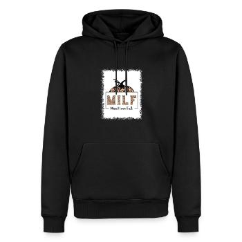 Citations sarcastiques Dictons ironiques sur le mode de vie - Sweat à capuche Premium bio Homme - noir - Devant - Nico (187cm)