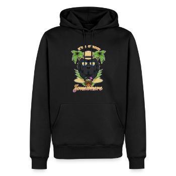 It Is 5 OClock Somewhere Drinking Newfoundland - Men’s Premium Organic Hoodie - black - Front - Nico (187cm)