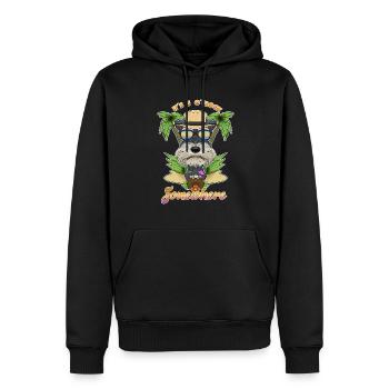 It Is 5 OClock Somewhere Drinking Miniature - Männer Premium Bio Hoodie - Schwarz - Vorne - Nico (187cm)