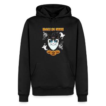 Ragdoll Cat Lover I Happy Halloween - Männer Premium Bio Hoodie - Schwarz - Vorne - Nico (187cm)