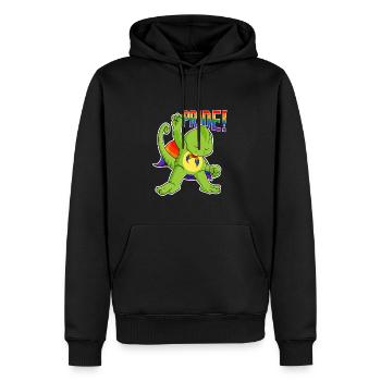 Chameleon I LGBTQ Flag I Rainbow Flag I Gay Pride - Männer Premium Bio Hoodie - Schwarz - Vorne - Nico (187cm)